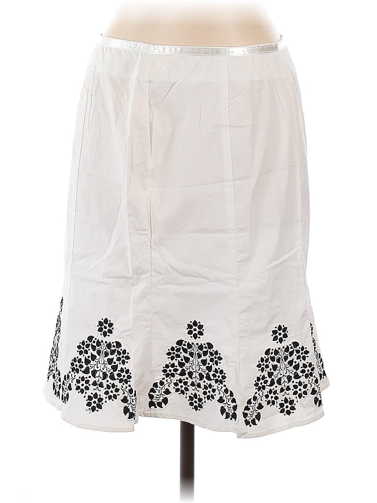 Pre-owned Live A Little Casual Skirt In White