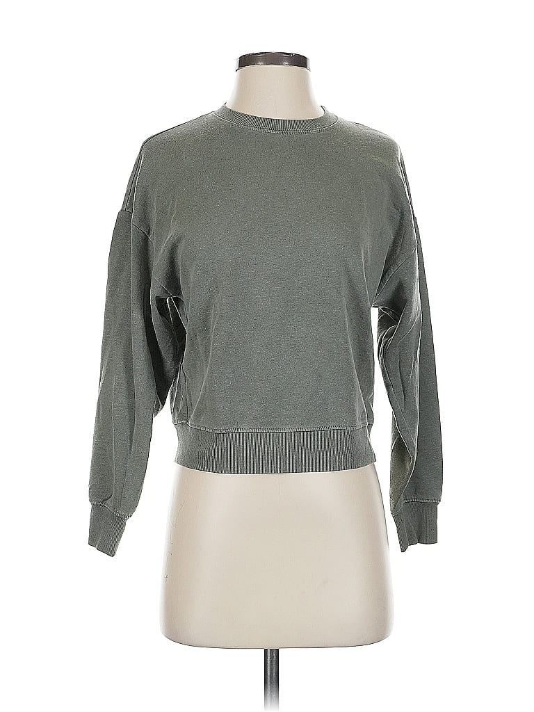 Pre-owned Rivet & Thread Sweatshirt In Green