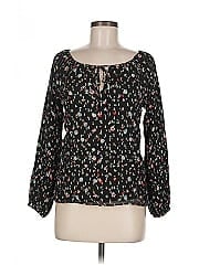 Sézane Long Sleeve Silk Top