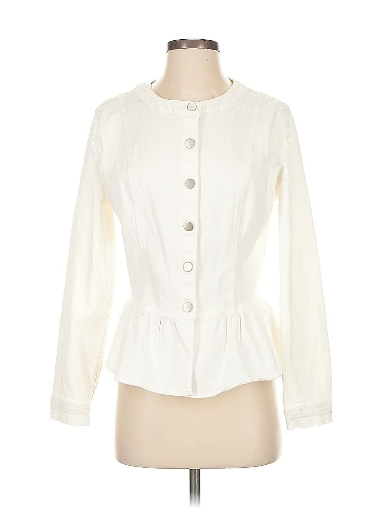 Pre-owned Allegra K Jacket In White