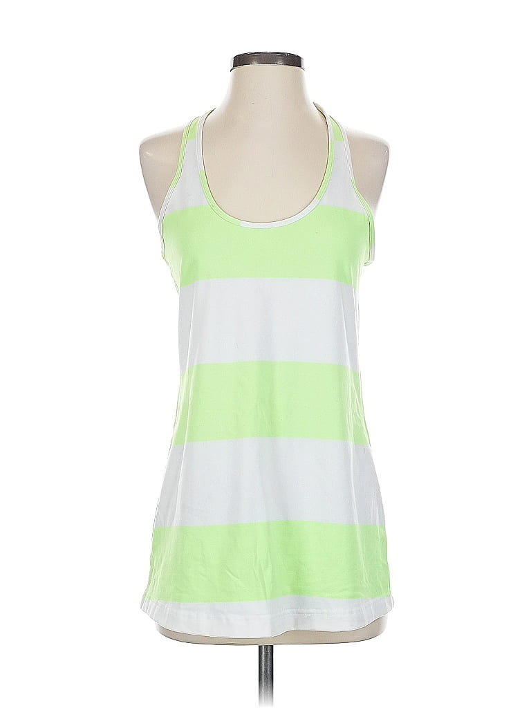 Pre-owned Lululemon Athletica Tank Top Green Halter Neckline Tops