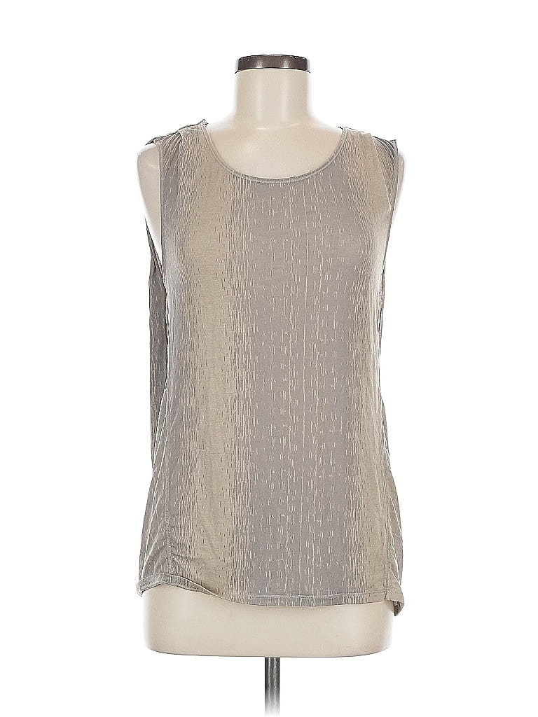 Pre-owned Lululemon Athletica Sleeveless T-shirt In Brown