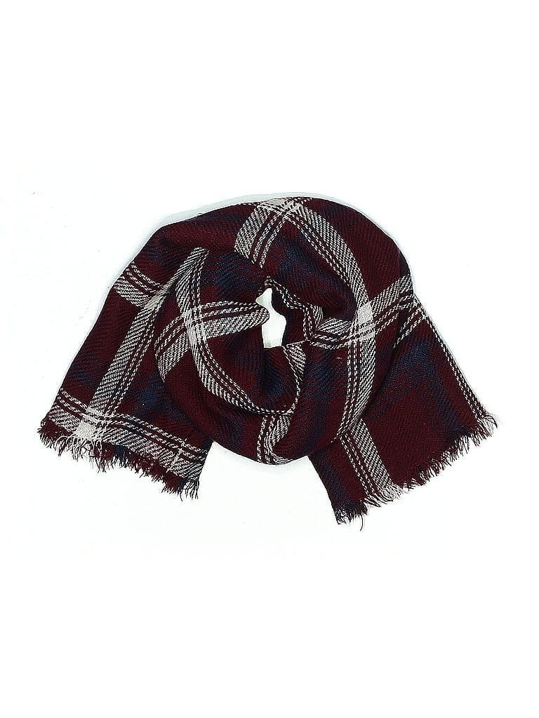 Pre-owned Unbranded Scarf In Burgundy