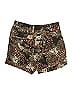 Worth 100% Silk Animal Print Brown Shorts Size 0 - photo 2