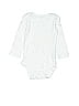Just One You Made by Carter's 100% Cotton Solid White Long Sleeve Onesie 9-12 MO / 12 MO - photo 1