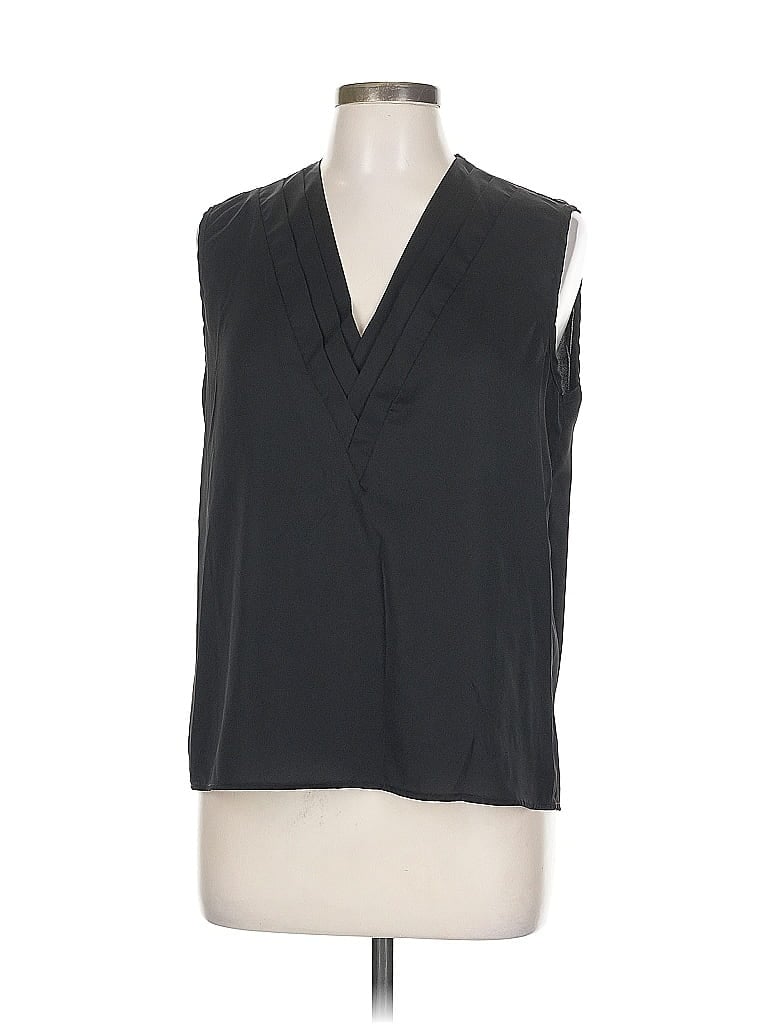 Pre-owned Unbranded Sleeveless Blouse In Black