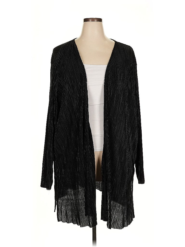 Catherines 100% Polyester Black Cardigan Size 3X - photo 1