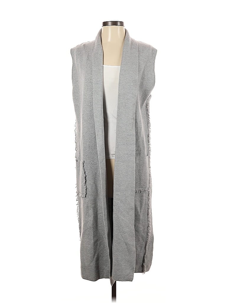 Pre-owned T Tahari Cardigan Sweater In Gray