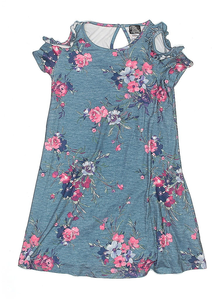 Pre-owned Pink & Violet Kids' Dress In Blue