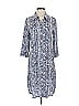 Heidi Klein Paisley Gray Blue Casual Dress Size S - photo 1