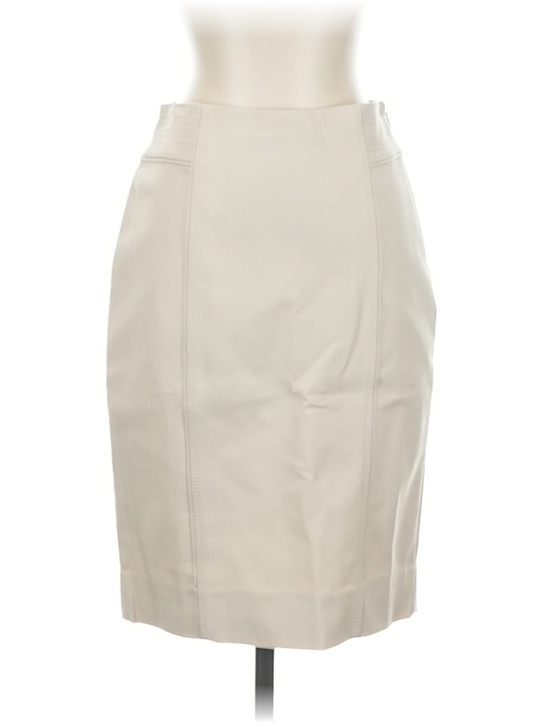 Pre-owned White House Black Market Formal Skirt In White