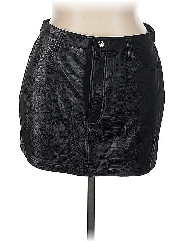 Favorite Daughter Faux Leather Skirt (view 1)