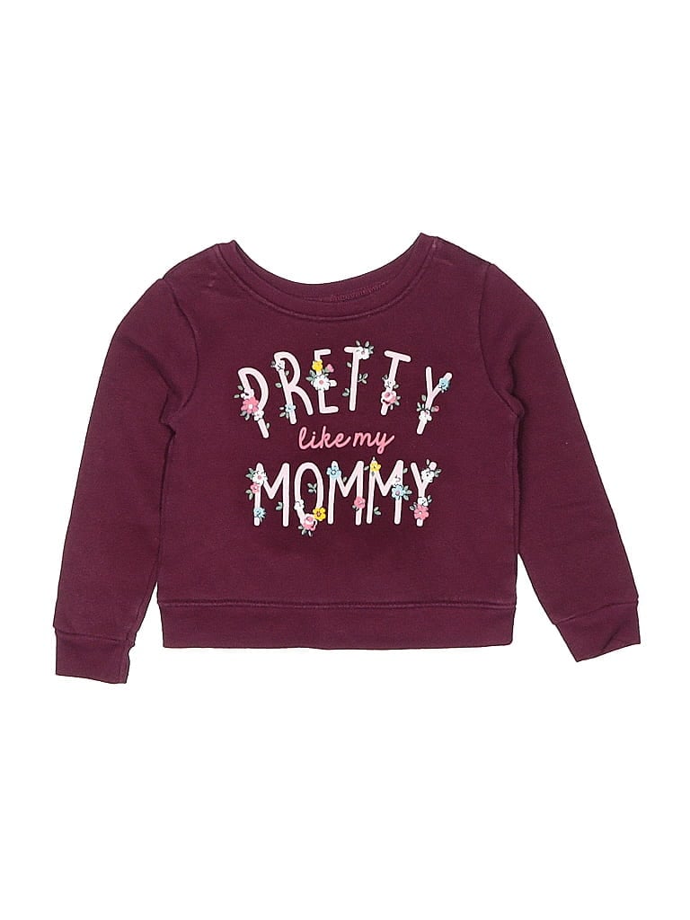 Pre-owned Garanimals Kids' Sweatshirt In Burgundy