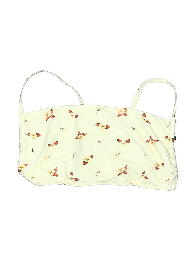 Weworewhat Swimsuit Top Yellow Swimwear In Yellow