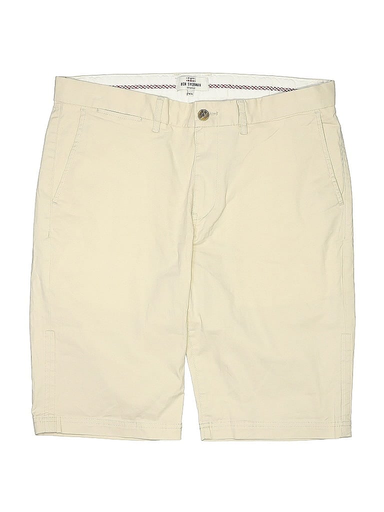 Pre-owned Ben Sherman Khaki Shorts In White