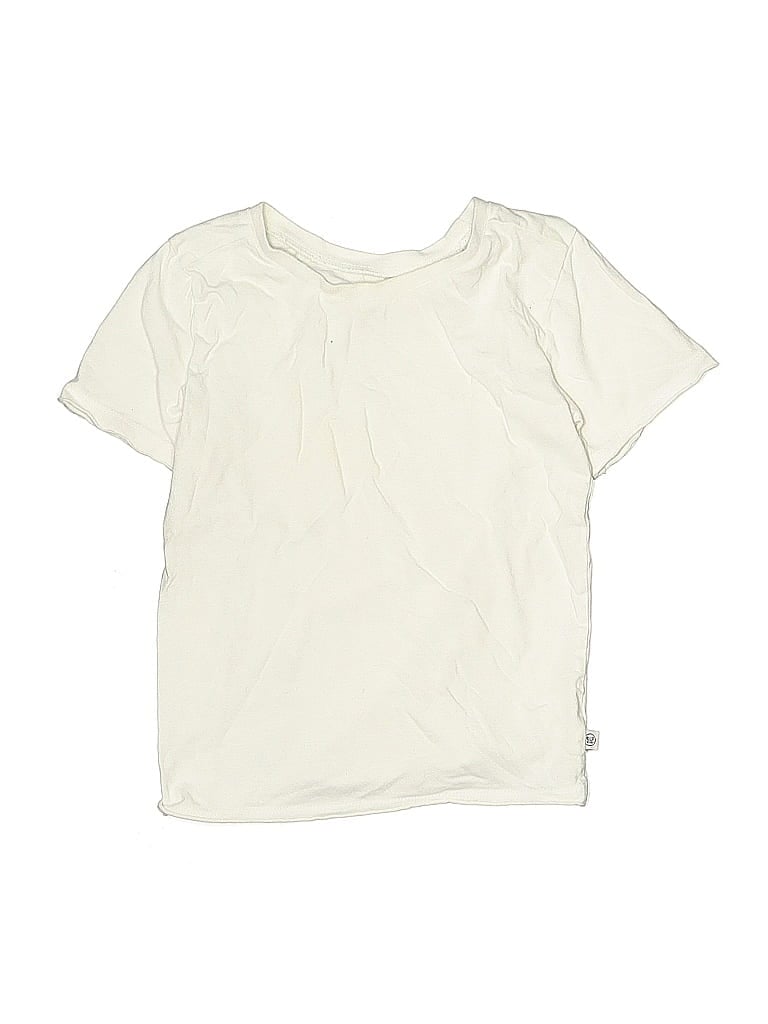 Pre-owned Honest Baby Clothing Kids' Short Sleeve T-shirt In White