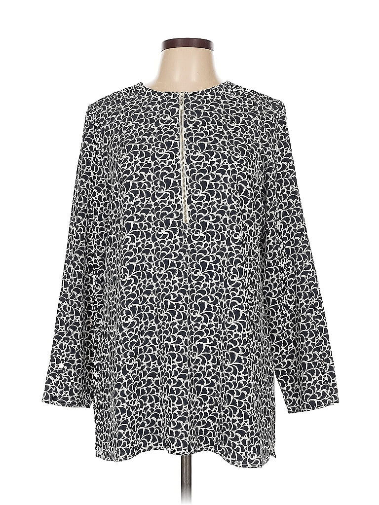 CHICO'S Pre-owned Long Sleeve Blouse In Black