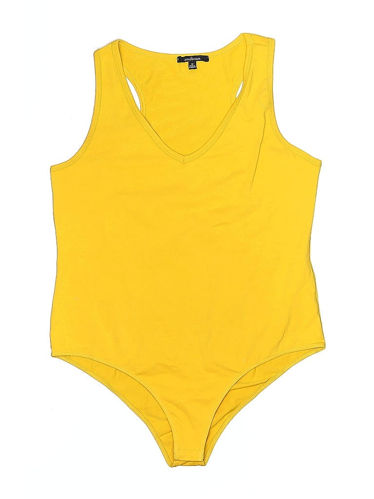 Ambiance Yellow Bodysuit Size 1X - photo 1