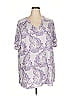 Honeyme Paisley Purple Short Sleeve T-Shirt Size 3X - photo 1