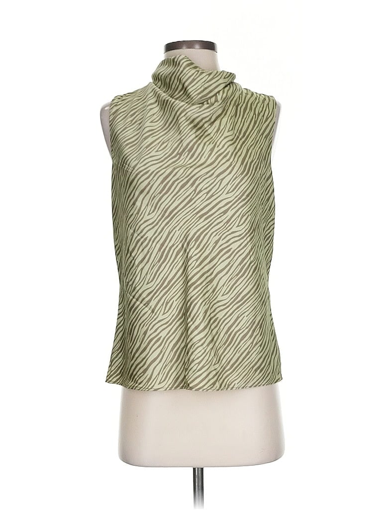 Pre-owned Joie Sleeveless Blouse In Green
