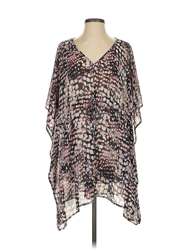 Pre-owned Calvin Klein 3/4 Sleeve Blouse In Silver