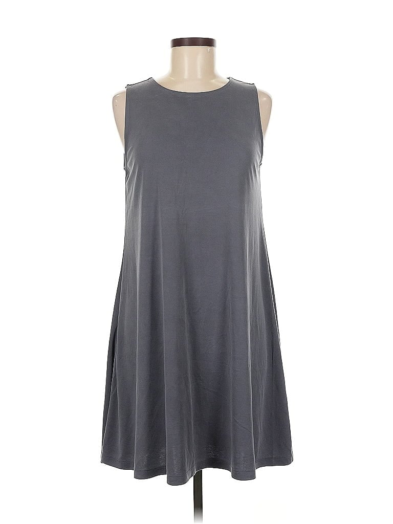 Pre-owned Assorted Brands Casual Dress In Gray
