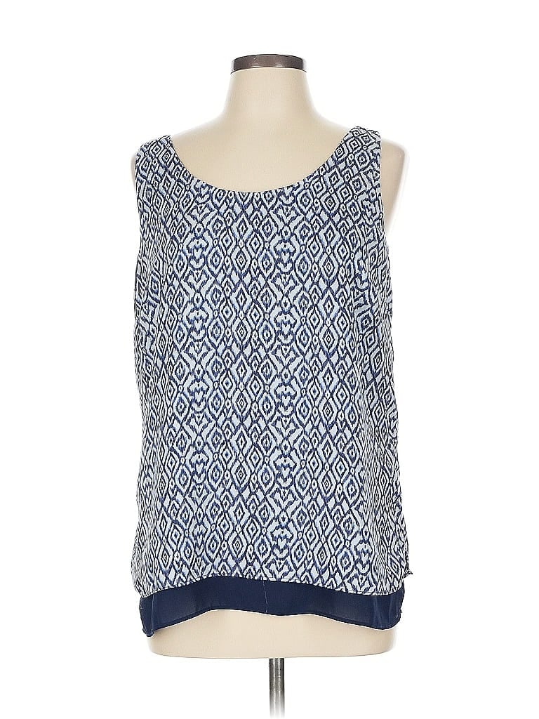 Pre-owned Kenar Sleeveless Blouse In Blue