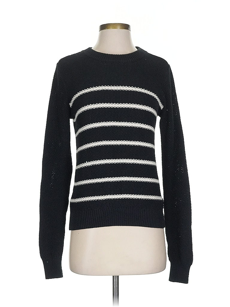 Lilla P Stripes Black Pullover Sweater Size S - photo 1