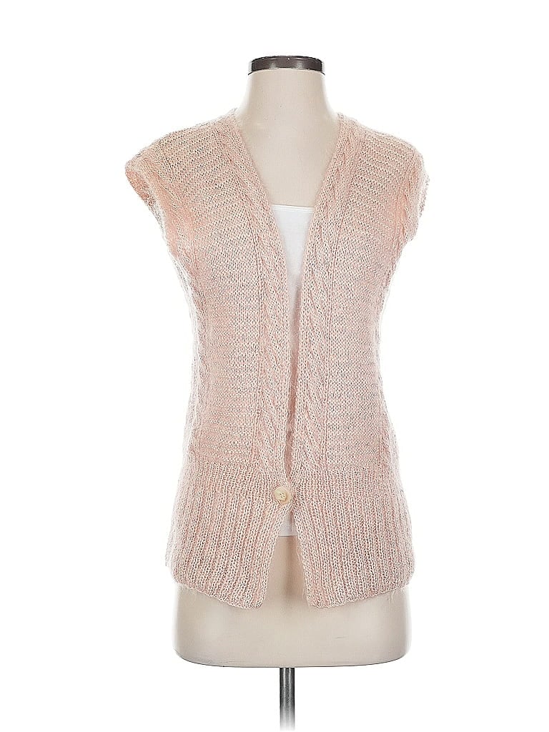 Pre-owned Ellen Tracy Sweater Vest In Pink