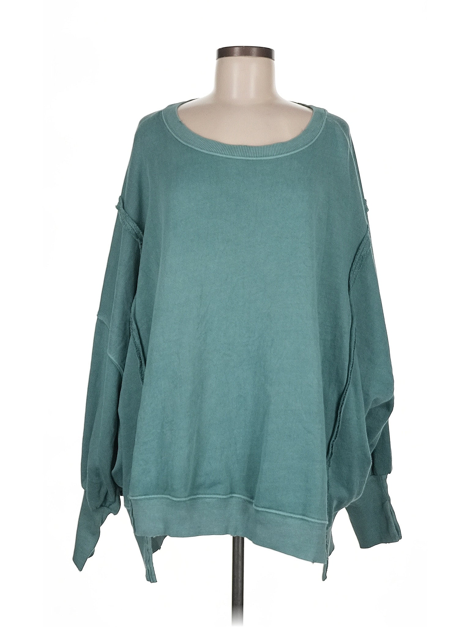 We the Free Teal Sweatshirt Size M