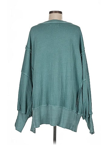 We the Free Teal Sweatshirt Size M