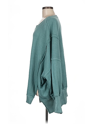 We the Free Teal Sweatshirt Size M