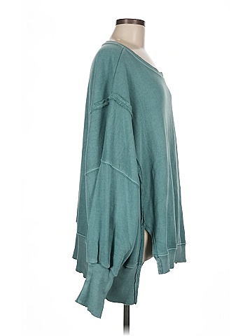 We the Free Teal Sweatshirt Size M