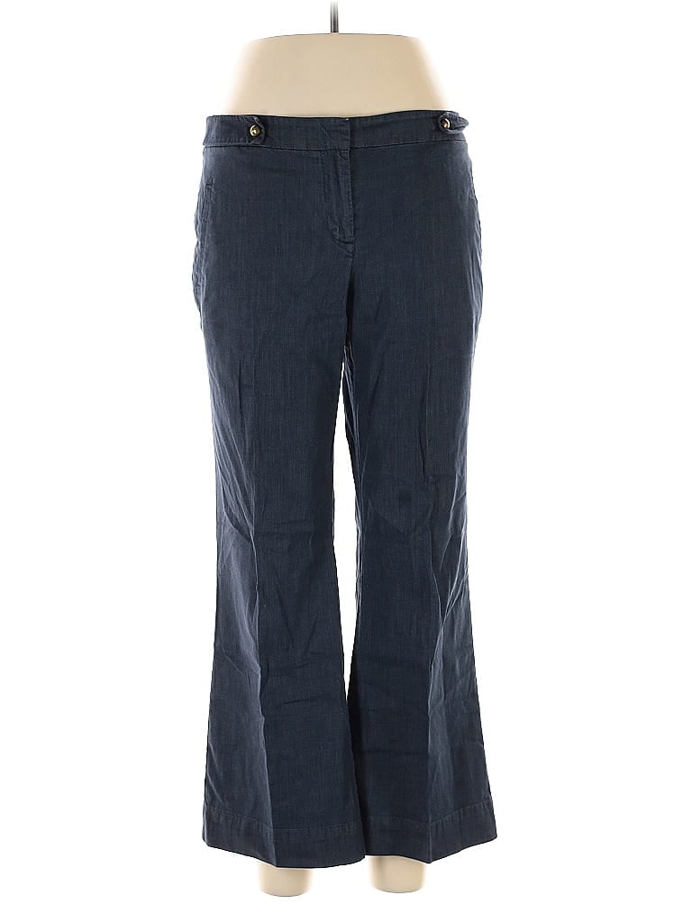 Pre-owned Ann Taylor Loft Outlet Dress Pants In Blue