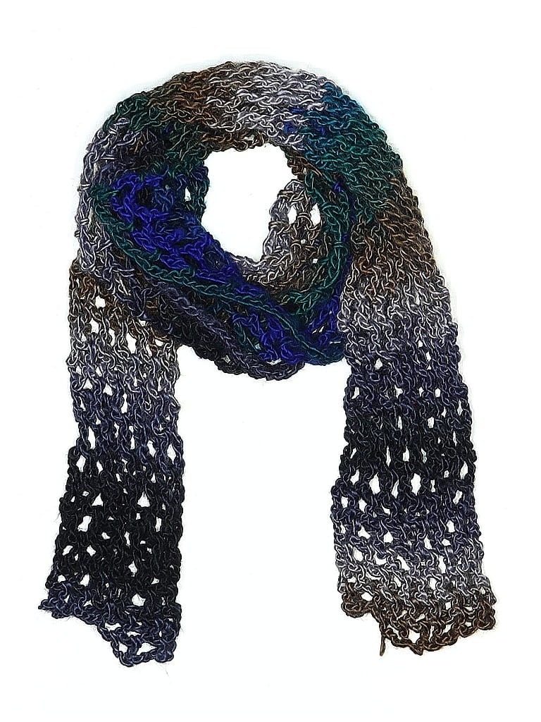 Pre-owned Unbranded Scarf In Blue