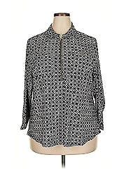 Jones Studio 3/4 Sleeve Button Down Shirt