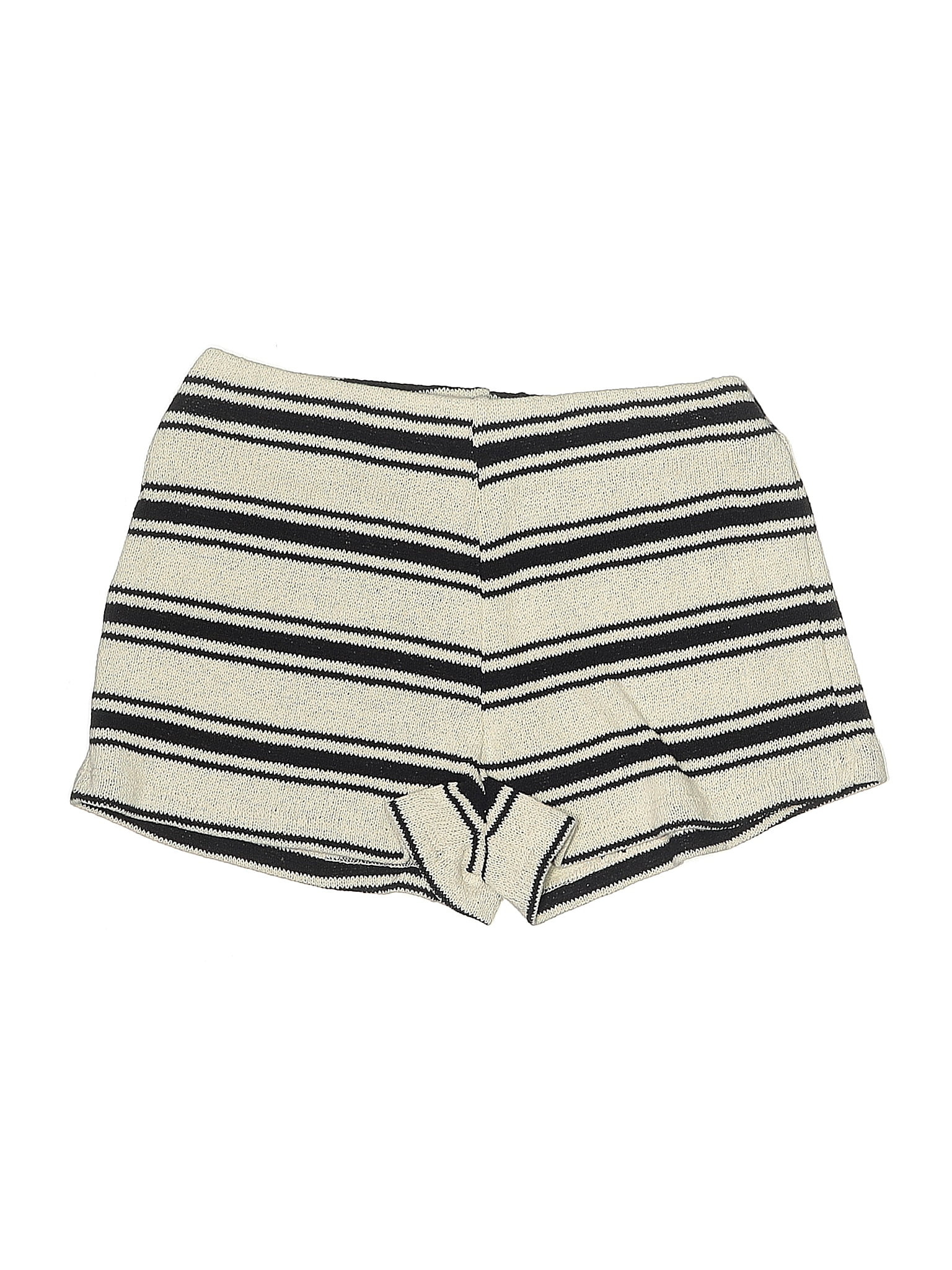 Zara Stripes Ivory Shorts Size S