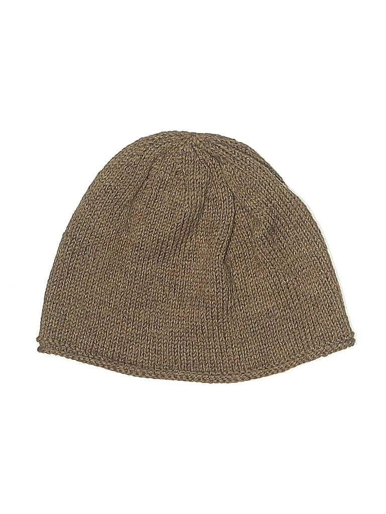 Pre-owned Unbranded Beanie Hat In Brown