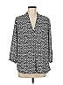 Laundry by Shelli Segal 100% Polyester Black 3/4 Sleeve Blouse Size M - photo 1