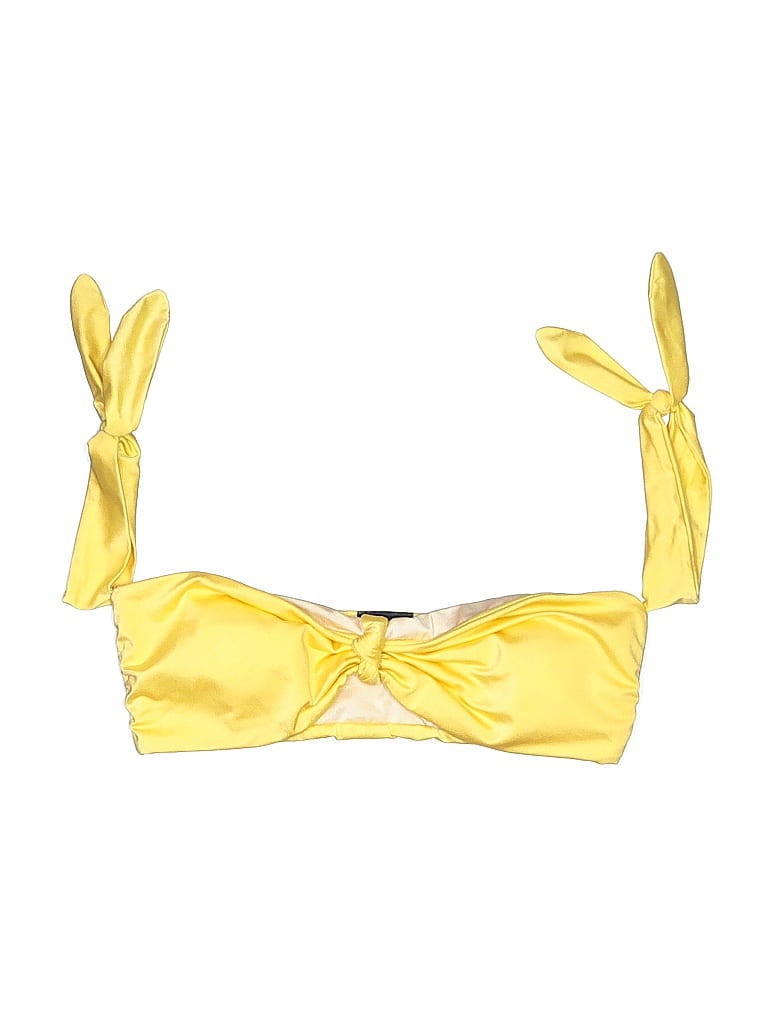 Pre-owned La Hearts Swimsuit Top Yellow Swimwear
