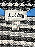 Joseph Ribkoff Houndstooth Silver Long Sleeve Blouse Size 12 - photo 6
