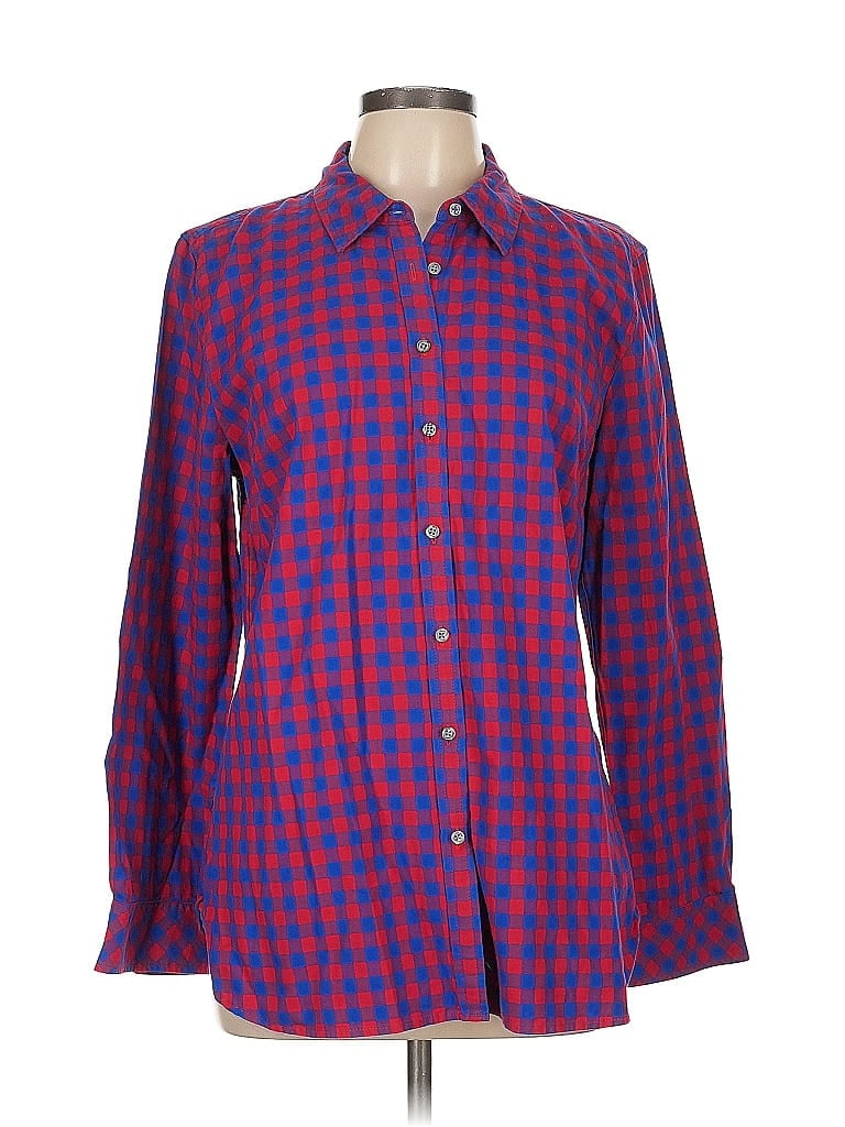 Click to view more detailed imagery on our partner's website Pre-owned Talbots Long Sleeve Button Down Shirt In Red