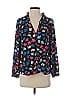 J.Crew 100% Polyester Blue 3/4 Sleeve Blouse Size XS - photo 1