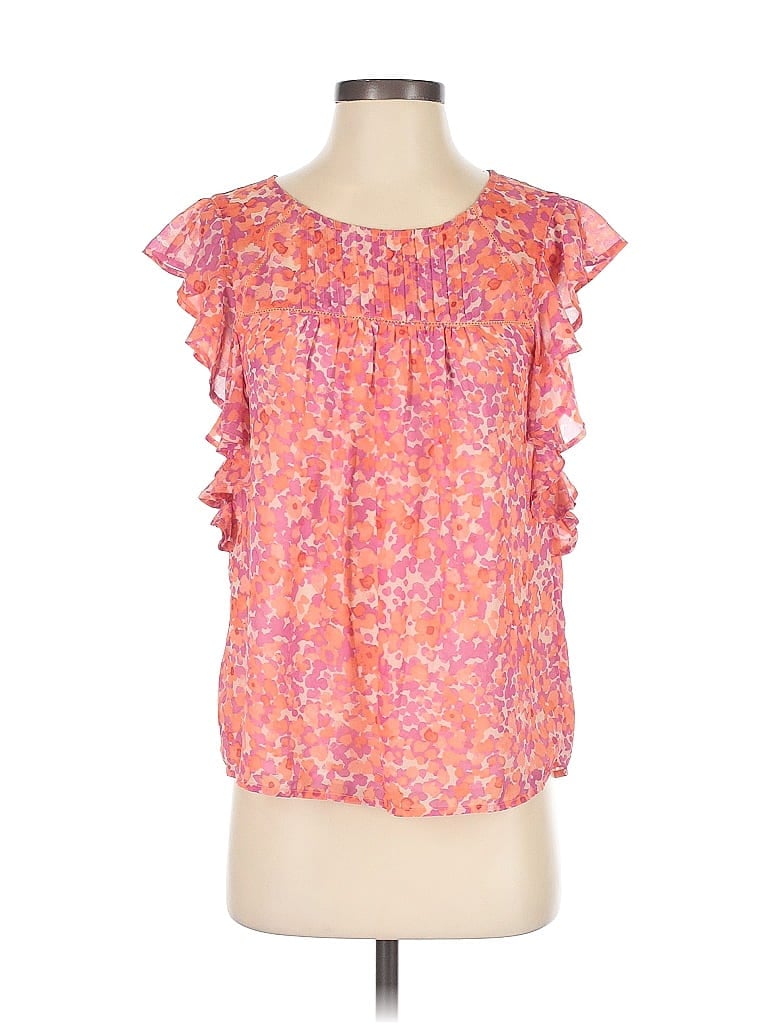 Pre-owned Lucky Brand Short Sleeve Blouse In Pink