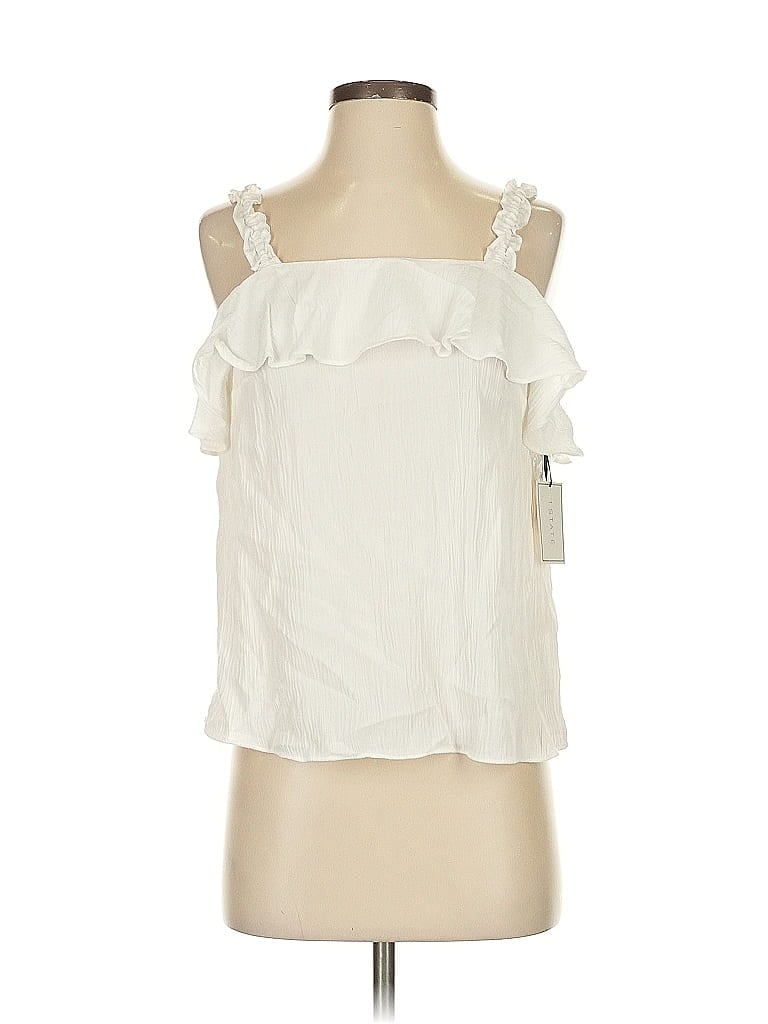 1.state Sleeveless Blouse In White