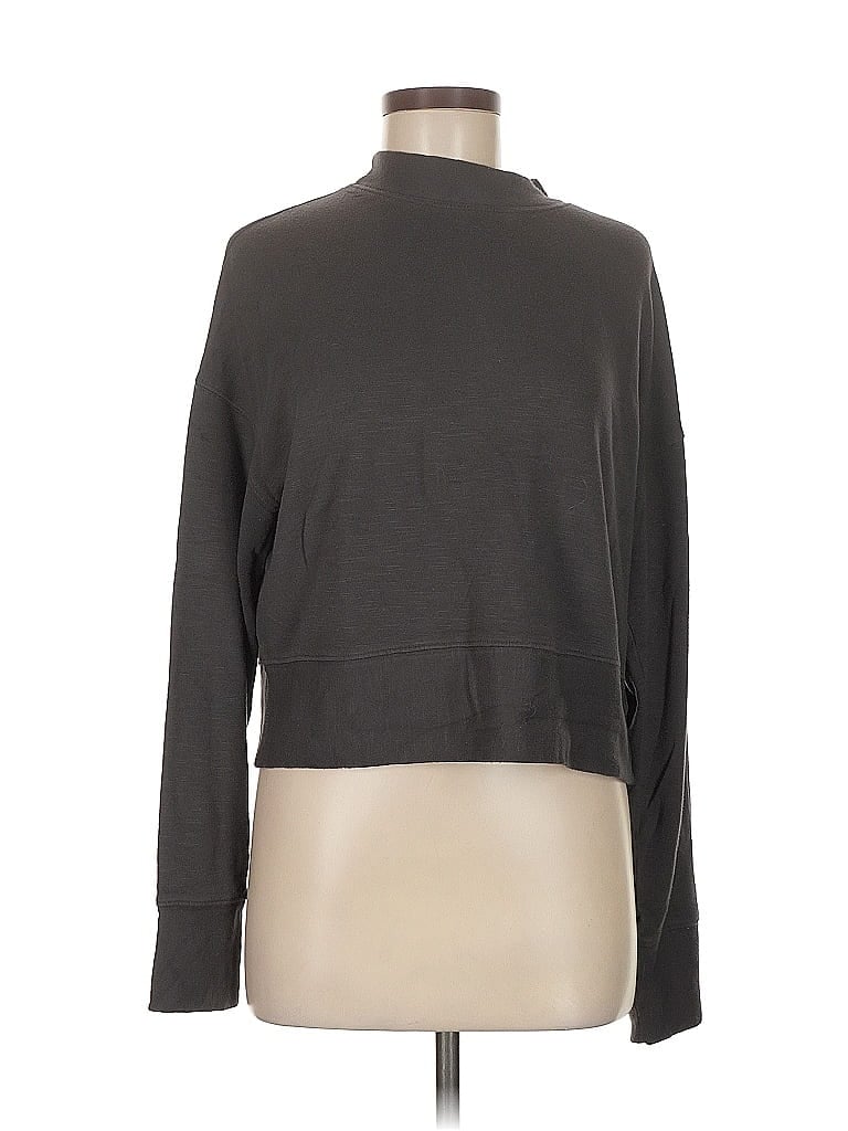 Pre-owned Fabletics Turtleneck Sweater In Gray
