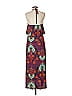 Veronica M. Paisley Burgundy Casual Dress Size M - photo 2