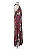 Veronica M. Paisley Burgundy Casual Dress Size M - photo 3
