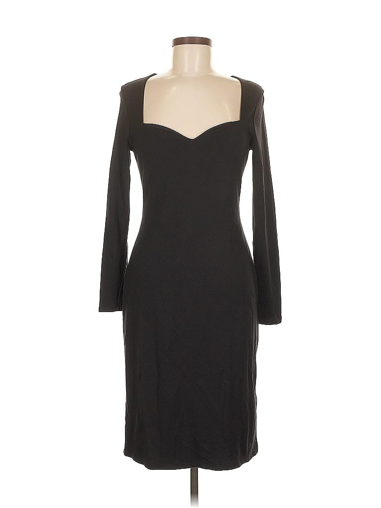 Pre-owned H&m Cocktail Dress In Black