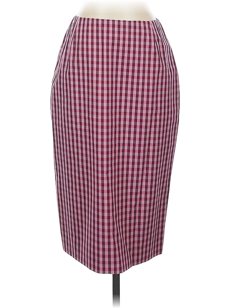 Pre-owned Anne Klein Ii Formal Skirt In Burgundy